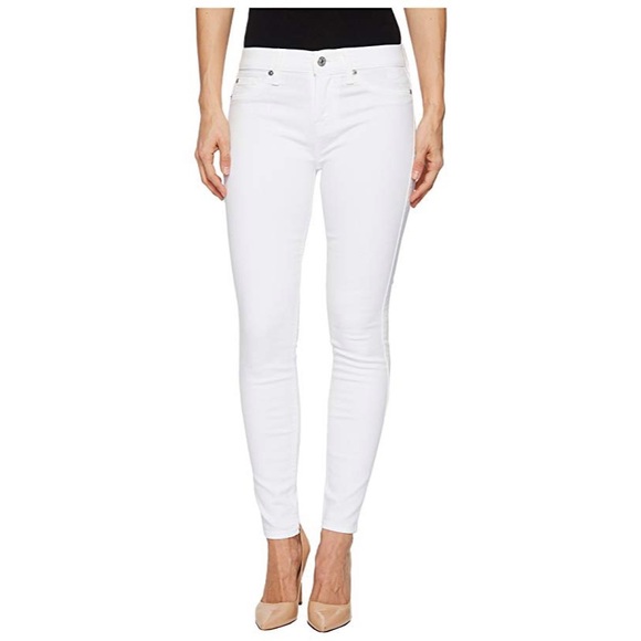 7 For All Mankind Denim - 7 for all mankind white skinny jeans